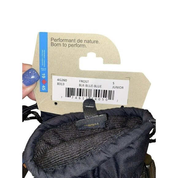 BNWT AUCLAIR GLOVES juniors size Small Blue Black Reflective - Picture 3 of 5